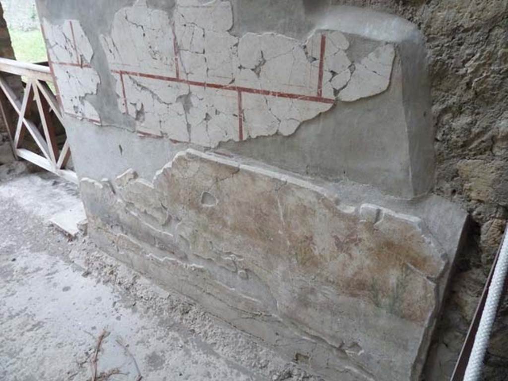 Oplontis, September 2015. Room 85, south wall of corridor. 