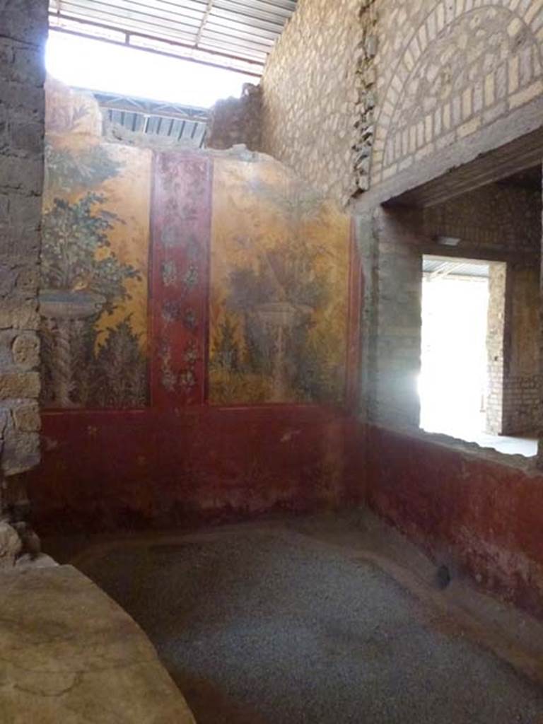 Oplontis, September 2011. Room 87, looking towards painted east wall, with window in south wall into room 74. Photo courtesy of Michael Binns.
