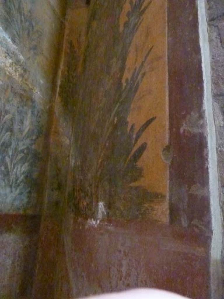 Oplontis, September 2015. Room 87, painted wall in north-west corner.