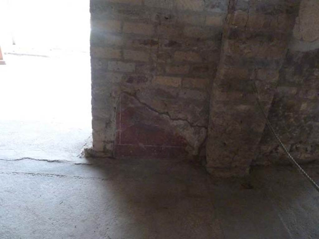 Oplontis, September 2015. Room 88, east wall in south-east corner.