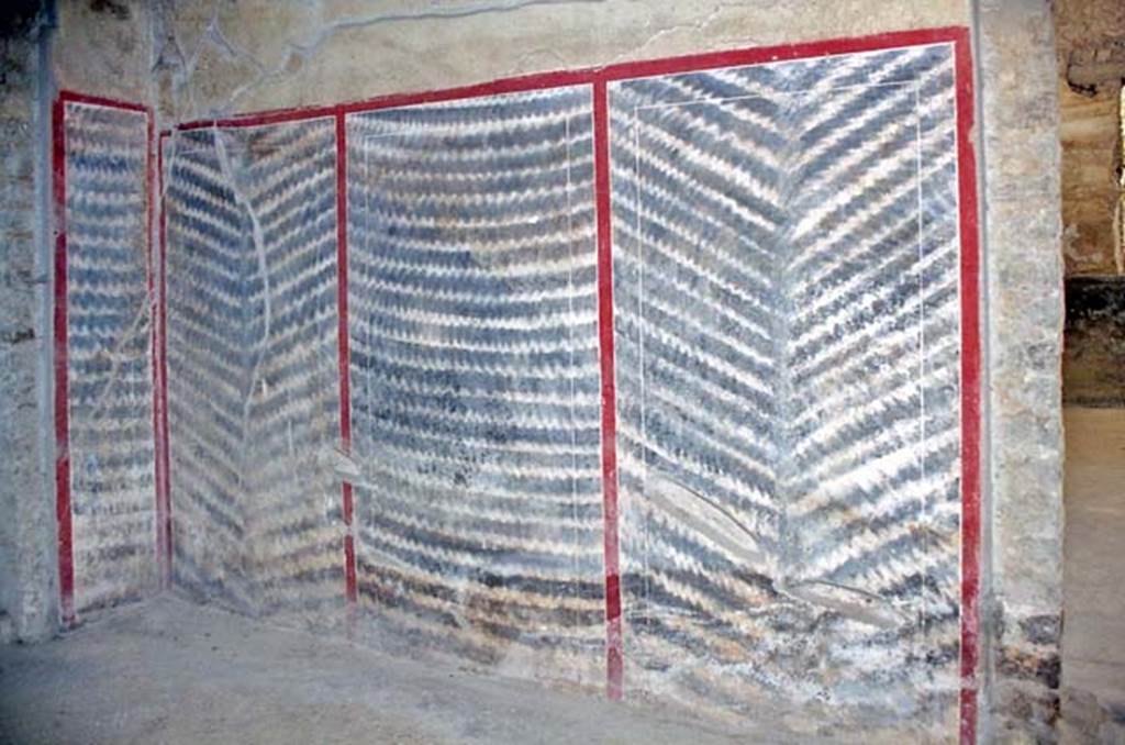 Oplontis Villa of Poppea, October 2001. Corridor 94, looking towards painted west wall near doorway to room 93. Photo courtesy of Peter Woods.
