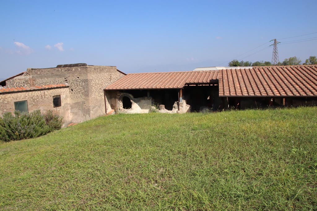 Stabiae, Villa Arianna, October 2022. Looking north-east from entrance steps. Photo courtesy of Klaus Heese.