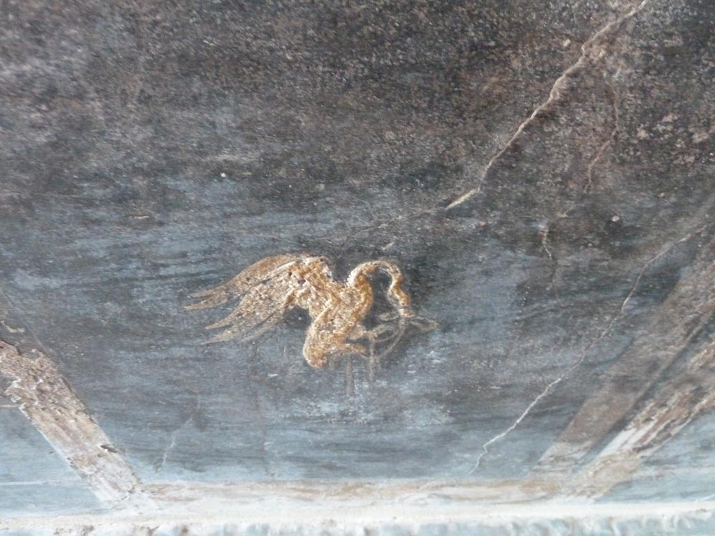 Stabiae, Villa Arianna, September 2015. Corridor 8, painted decoration.