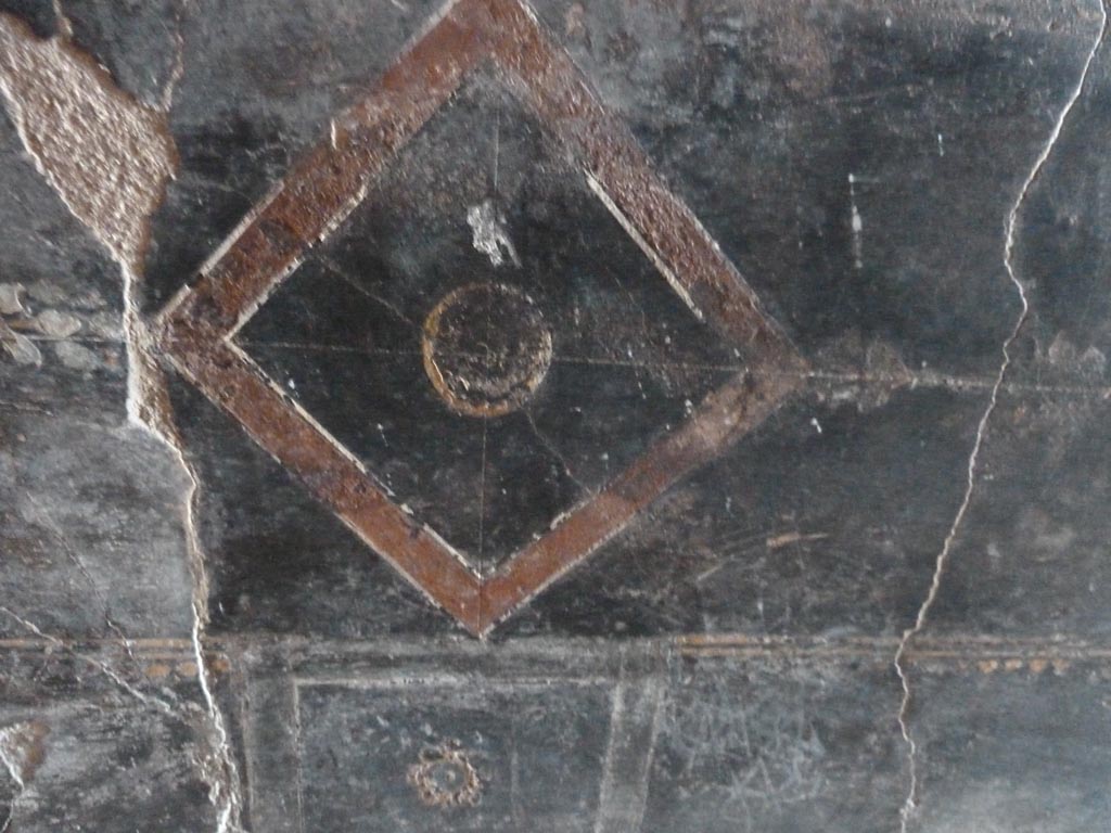 Stabiae, Villa Arianna, September 2015. Corridor 8, painted decoration.