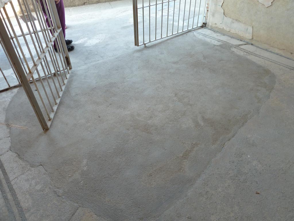 Stabiae, Villa Arianna, September 2015. Room 7, looking across flooring.