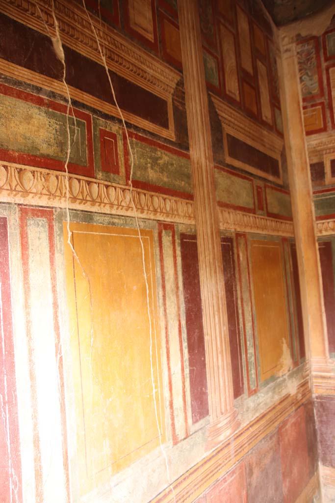 Stabiae, Villa Arianna, October 2020. 
Room 45, looking north along west wall. Photo courtesy of Klaus Heese.
