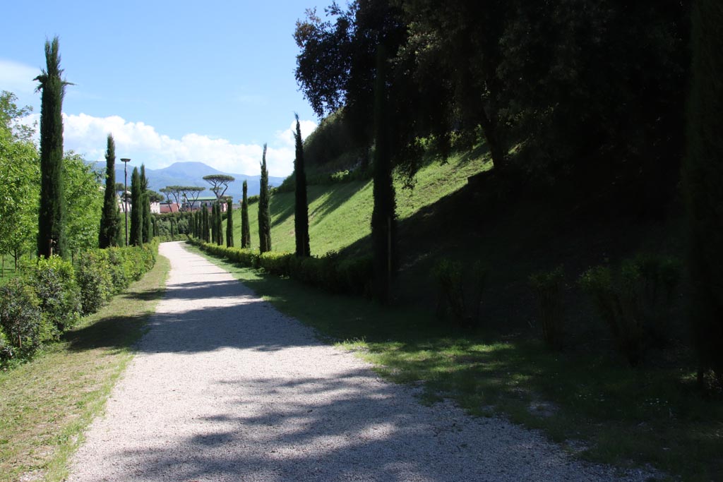 Walk along the east side of the city walls, looking south near Amphitheatre. Photo courtesy of Klaus Heese.