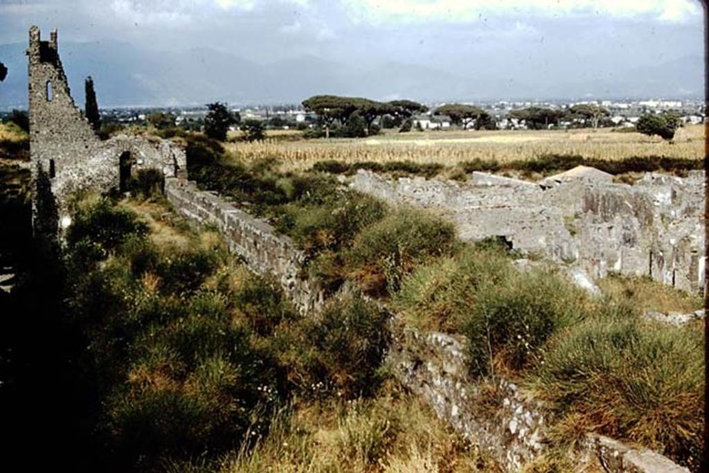 Tower X, Pompeii. 1959. Looking east along walls and across VI.15/16.
Photo by Stanley A. Jashemski.
Source: The Wilhelmina and Stanley A. Jashemski archive in the University of Maryland Library, Special Collections (See collection page) and made available under the Creative Commons Attribution-Non-Commercial License v.4. See Licence and use details.
J59f0578
