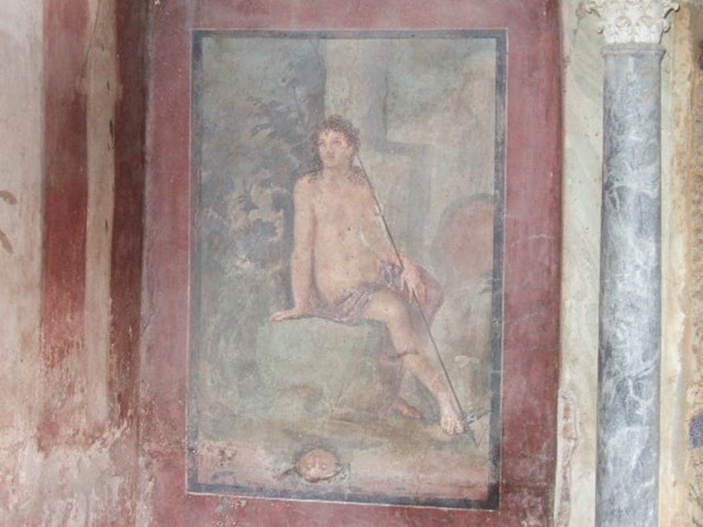 II.2.2 Pompeii. December 2005. Room “k”, painting of the Myth of Narcissus.