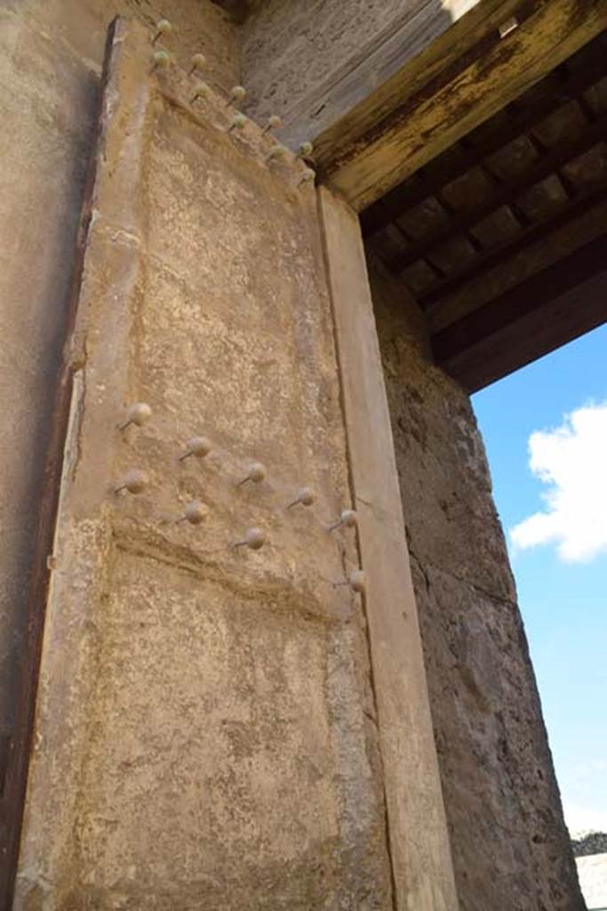 II 2 2 Pompeii. November 2016. Cast of door on west side. Photo courtesy of Marie Schulze.