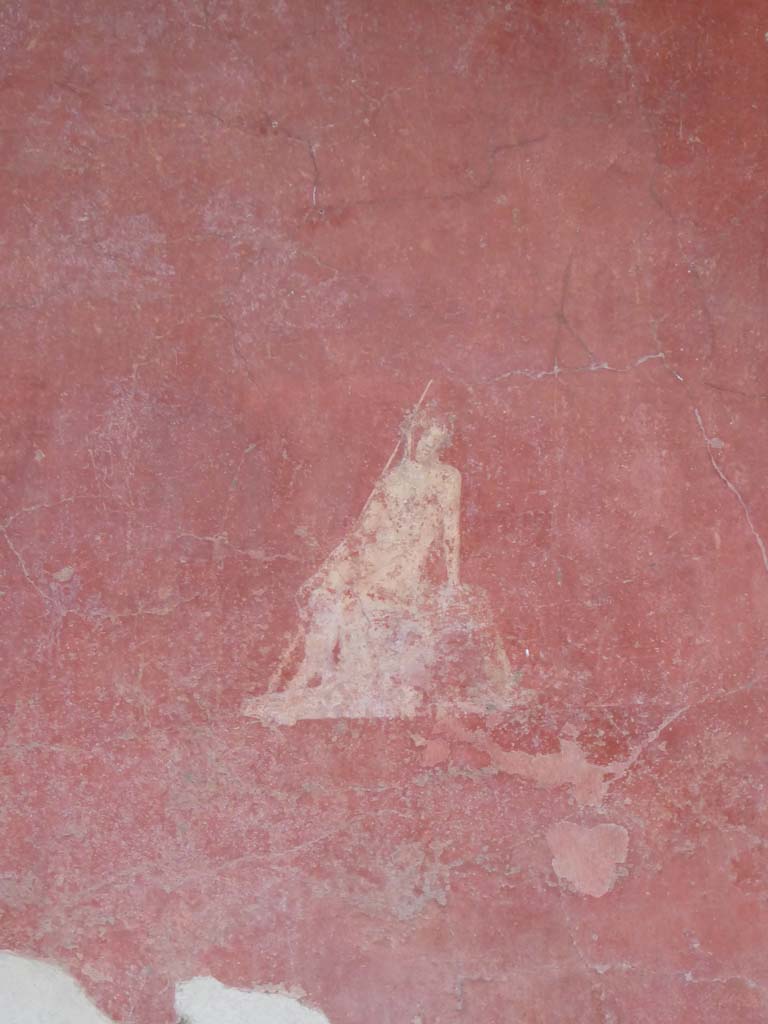 II.2.2 Pompeii. January 2017. Room “b”, detail from centre of middle panel on west wall.
Foto Annette Haug, ERC Grant 681269 DÉCOR.