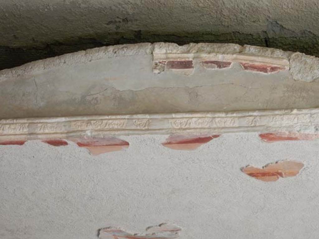 II.2.2 Pompeii. May 2016. Room “h”, detail of stucco on ceiling.
Photo courtesy of Buzz Ferebee.