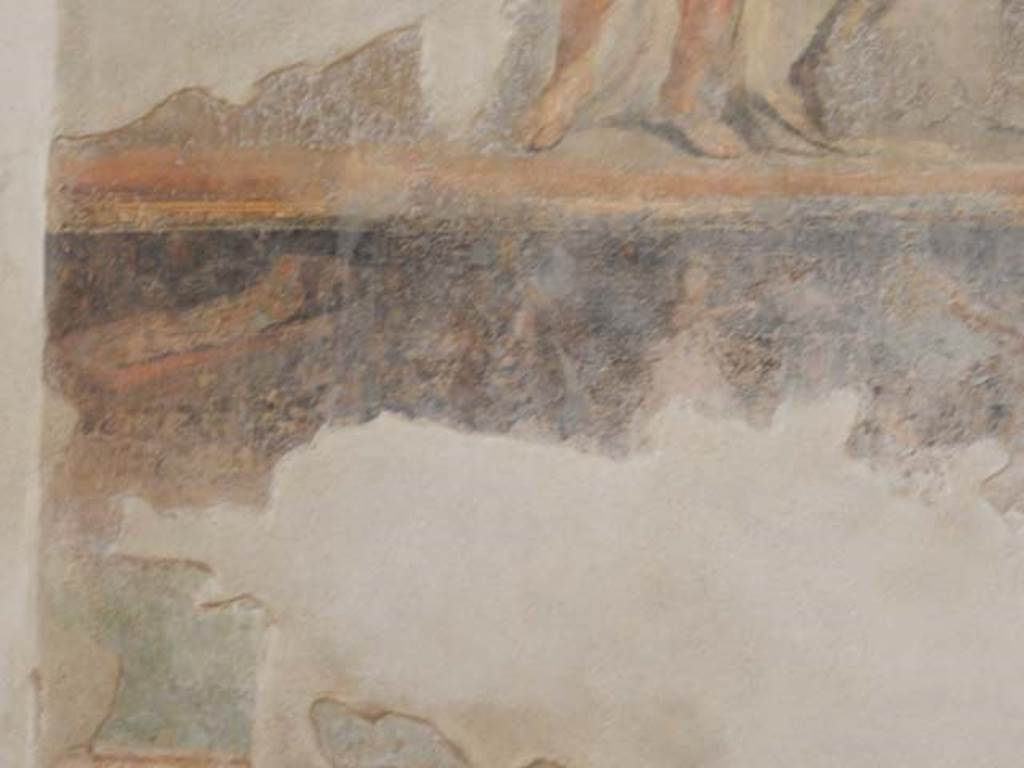 II.2.2 Pompeii. May 2016. Room “h”, east wall. Funeral of Patroclus.
Photo courtesy of Buzz Ferebee.