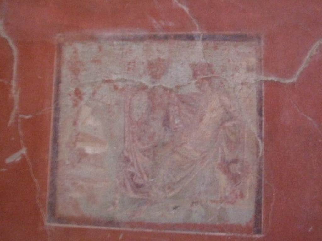 IX.12.9 Pompeii. December 2006. Room 3, wall painting in centre of south wall.