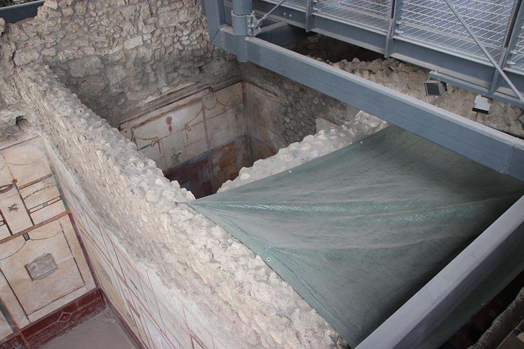 IX.12.9 Pompeii. October 2024. Room 12, looking north-east from above room 13. Photo courtesy of Klaus Heese.